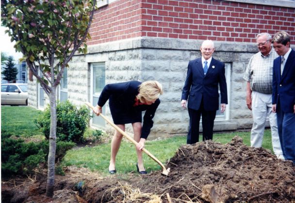 Lori Holden Planting a Tree