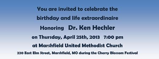 Ken Hechler Party Invite