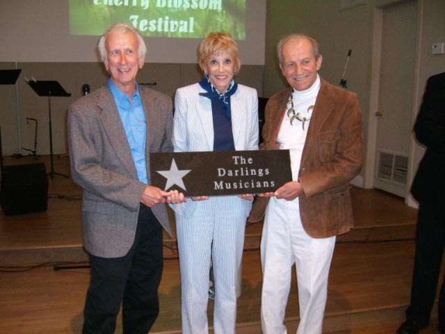 Darlings with their Walk of Fame plaque